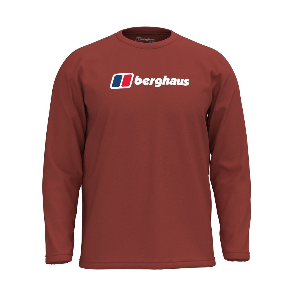 Berghaus Big Logo Long Sleeve Tee - Red