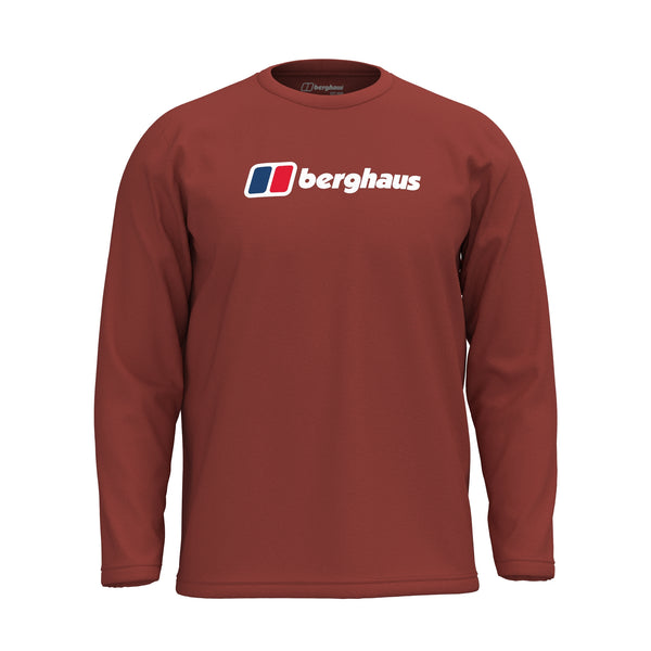 Berghaus Big Logo Long Sleeve Tee - Red