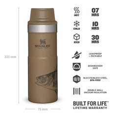 Stanley Classic Trigger Action Travel Mug - 0.47 Litre - Peter Perch T –  Pools Surplus Stores