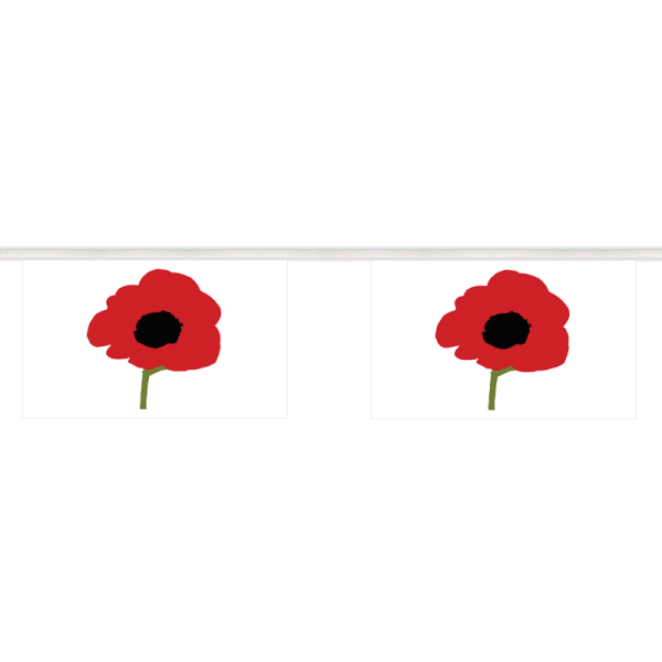 Poppy Bunting 3m