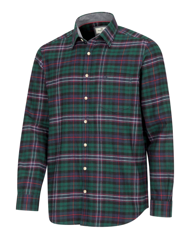 Hoggs of Fife Pitscottie Flannel Shirt - Green