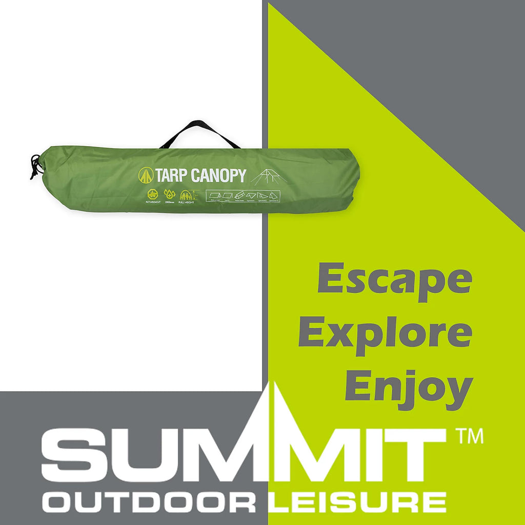 3x4m tarp Summit 3x4m Tarp Canopy with 2 Steel Poles
