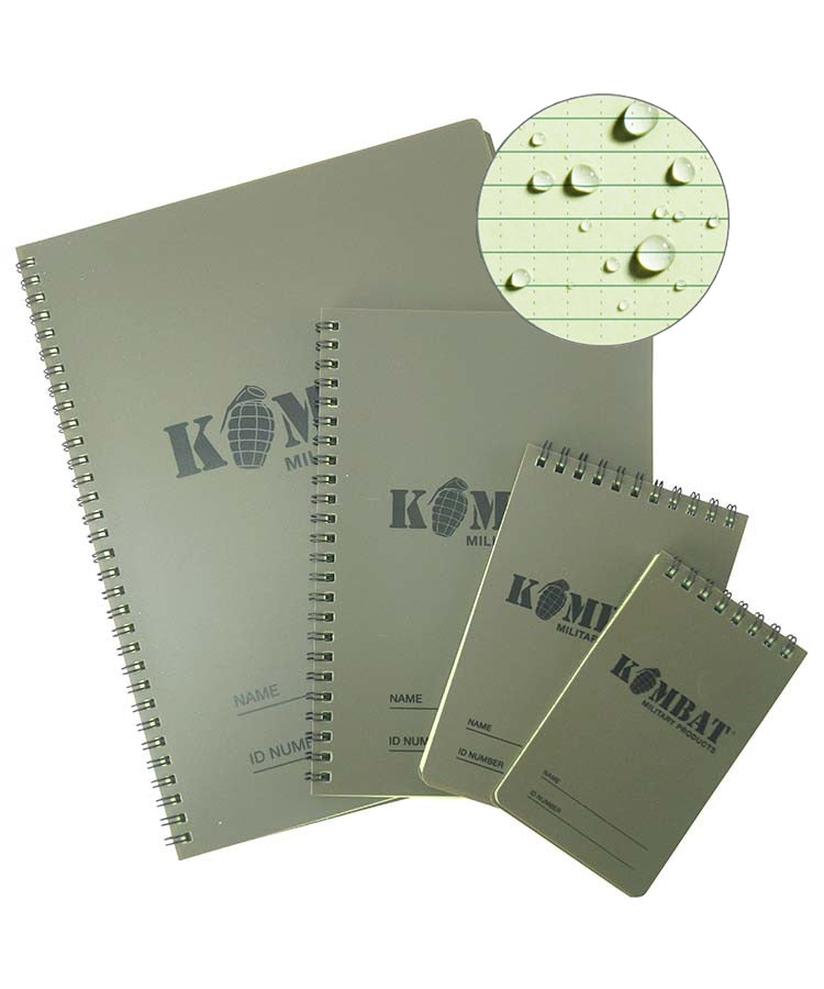 Kombat UK A6 Waterproof Notepad