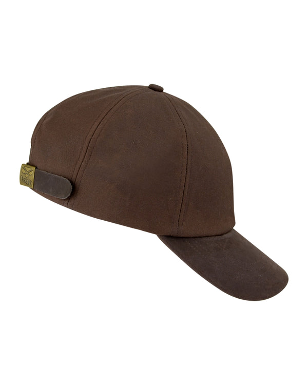 Hoggs of Fife Waxed Baseball Cap - Brown