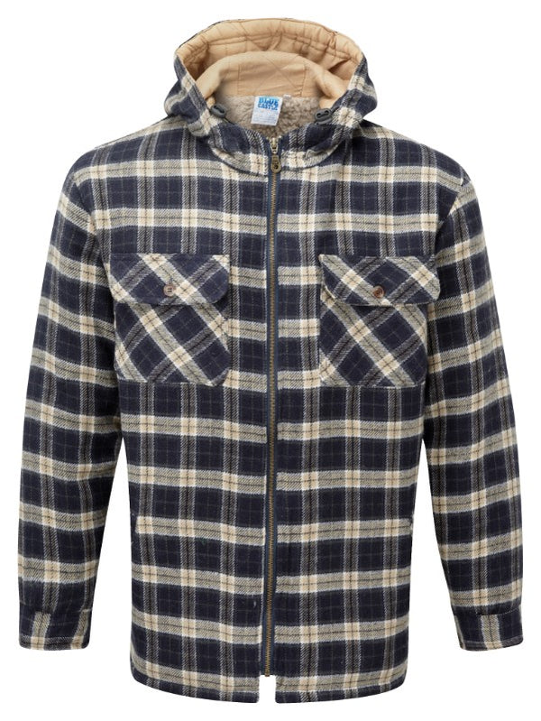 Fort Penarth Blue Hoodie Lumberjack style