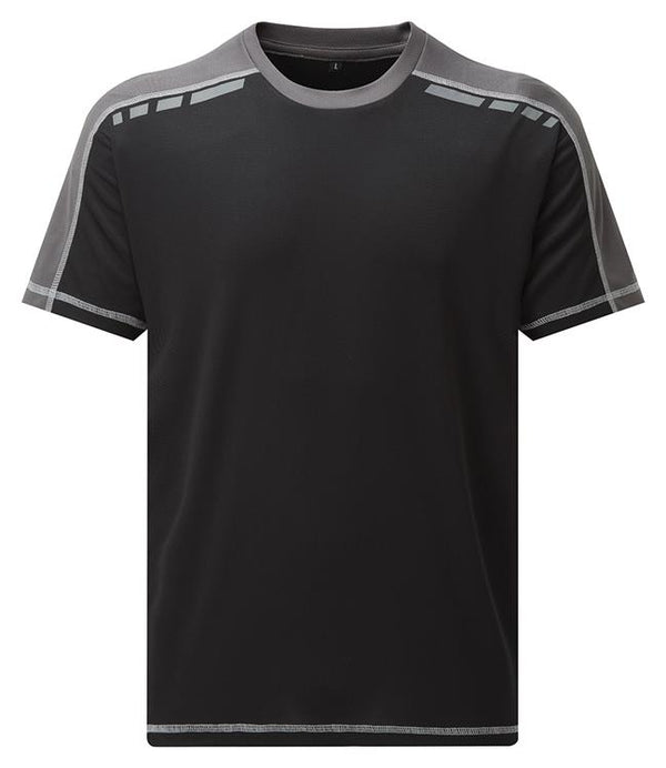 TuffStuff Black Elite T-Shirt with reflective print