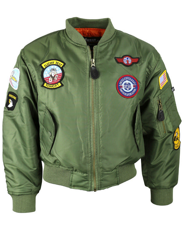 Kombat Kids Green MA1 Flight Jacket