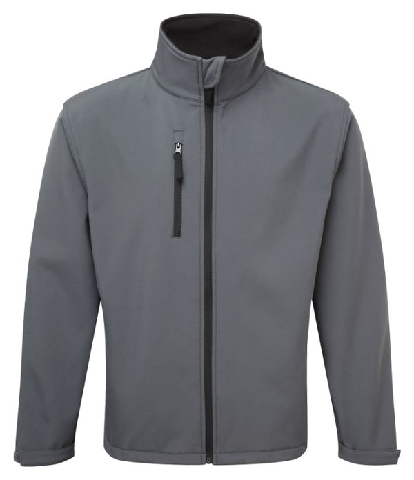 Fort Selkirk Grey Softshell Jacket with fleece lining and adjustable cuffs and hem