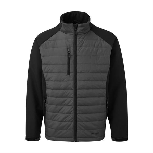 Tuff Stuff Grey and Black Snape Jacket with zipped pockets