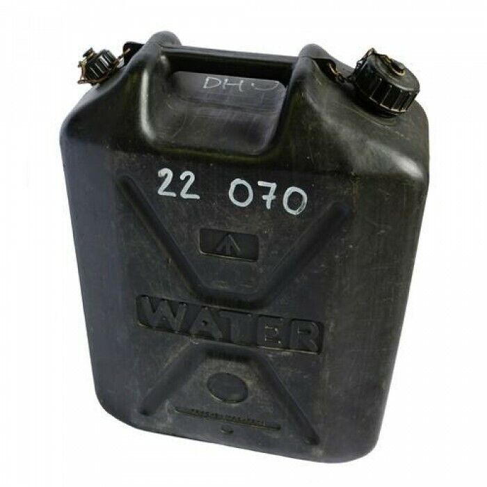 British Army Surplus Black Plastic Jerry Can / Water Carrier