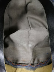 East German Blue Winter Chapka Hat with furred flaps