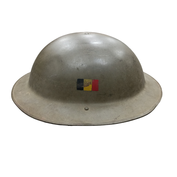 Belgian Army Mk2 Steel Helmet British Brodie Helmet Copy with Liner 1950s [JS03]