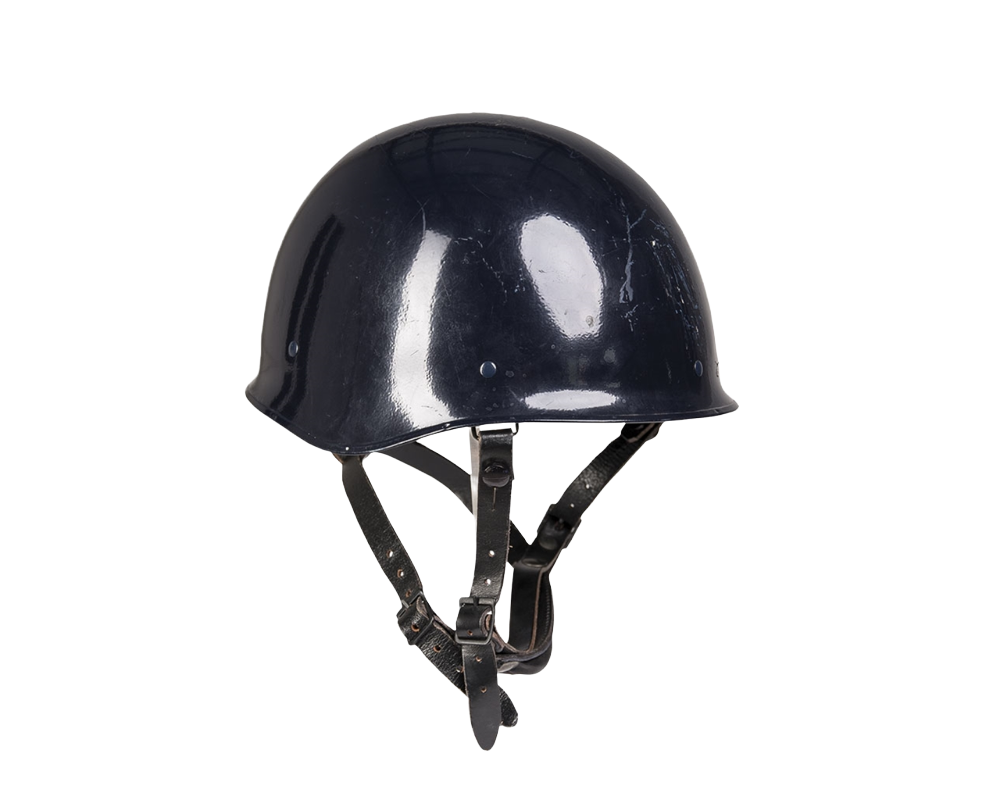 French Army Military Steel Helmet Blue with straps