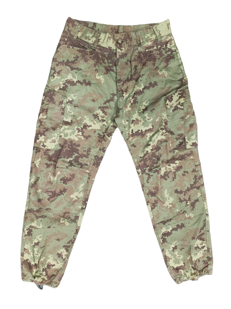 Italian Army Vegetato Camo Combat Trousers with side pockets