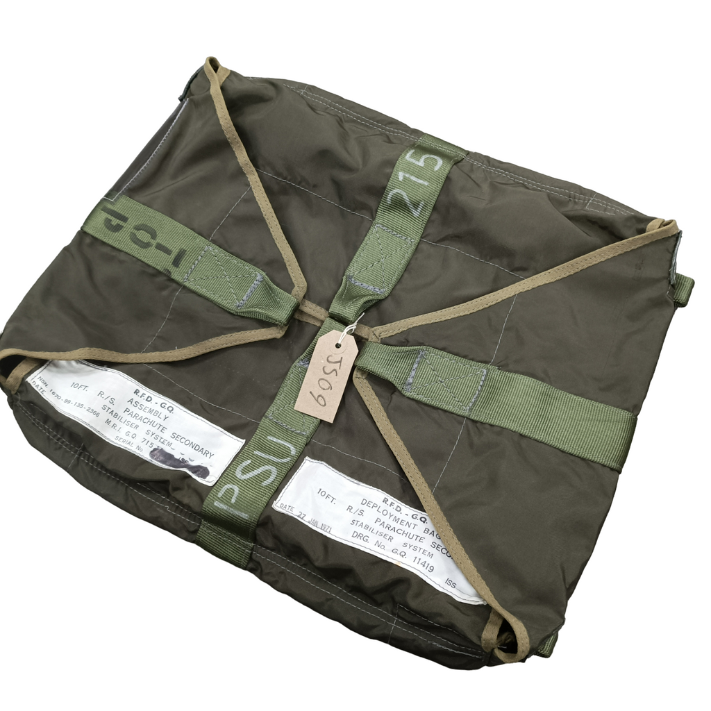British Army Secondary Parachute Deployment Bag RFD 1971 Falklands Unused [JS09]