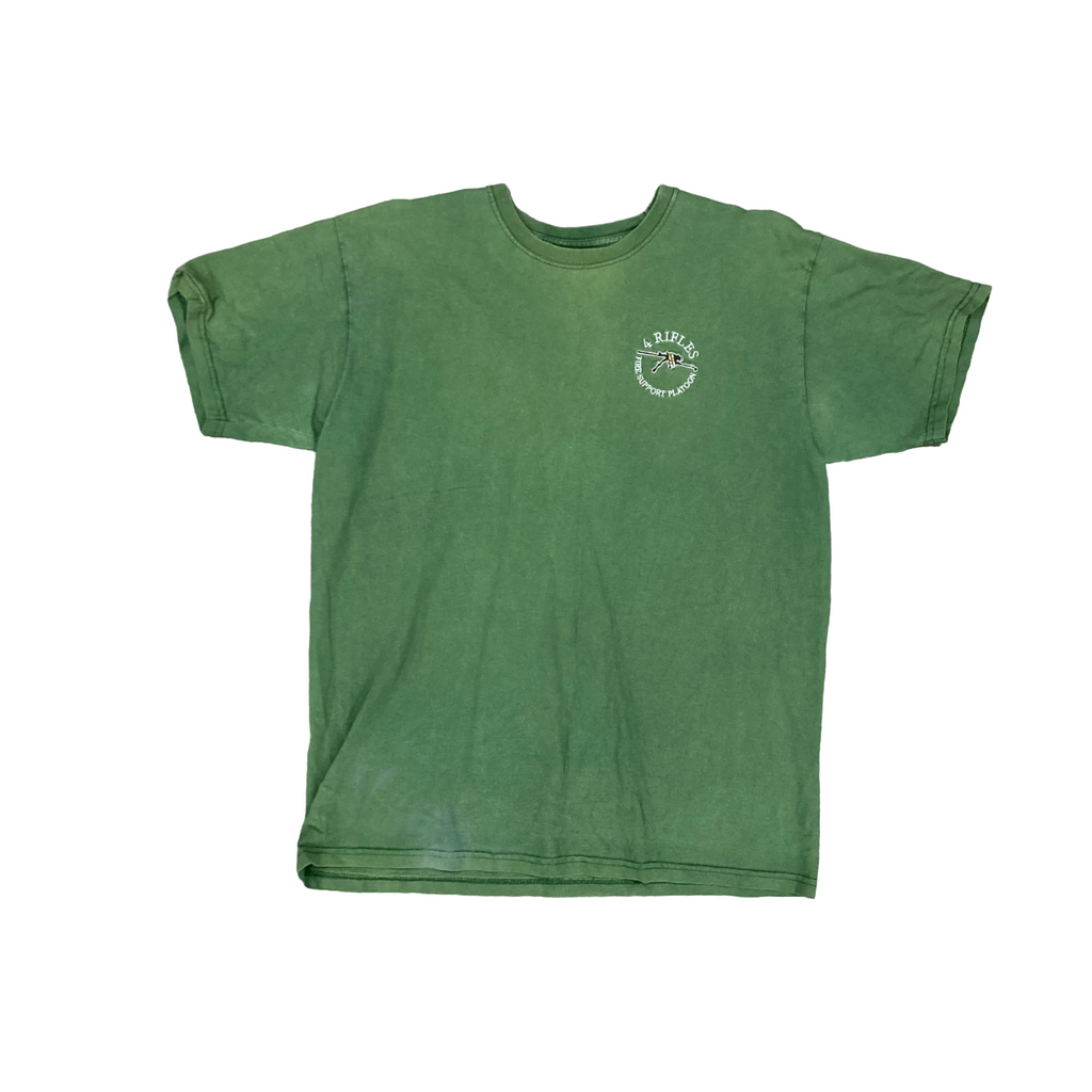 British Army 4 RIFLES Fire Support Bottle Green Cotton T-Shirt [JR139]