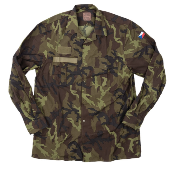 Czech Army M95 Woodland Camo Combat Shirt