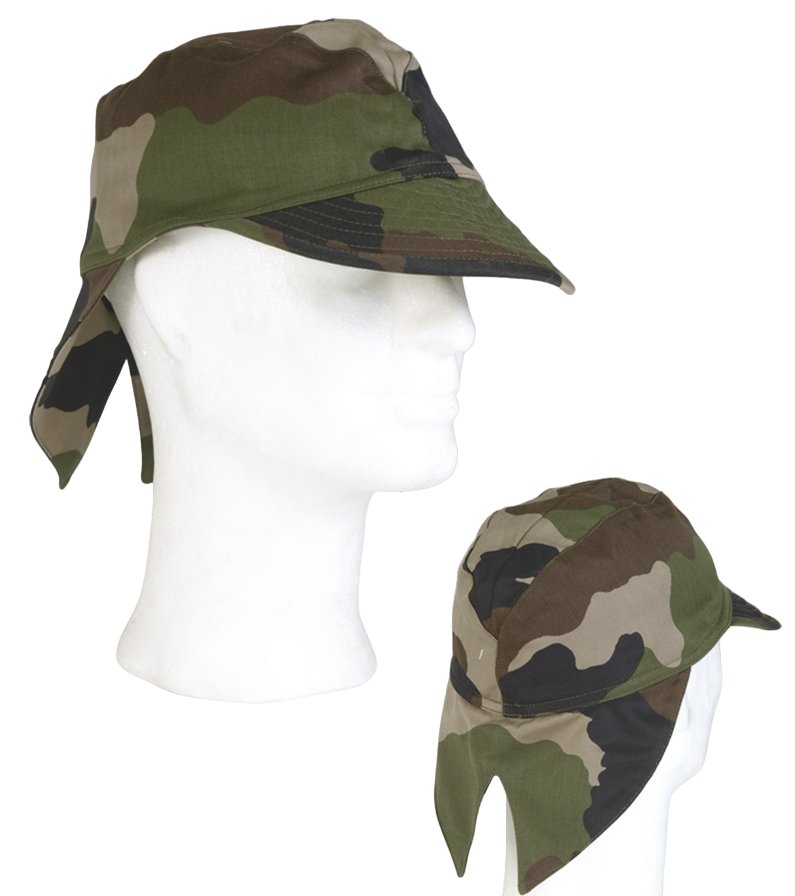 French Army Woodland CCE Camo Field Cap - NEW