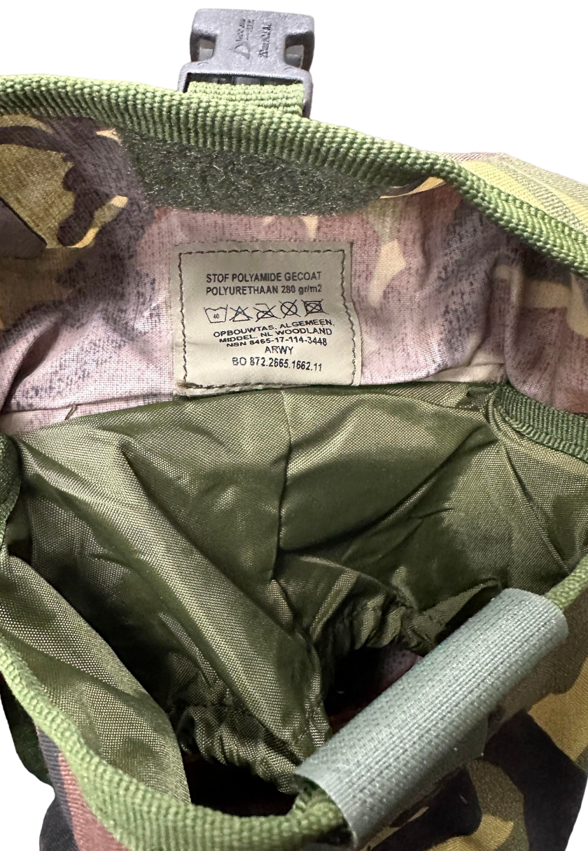 Original Dutch Military tactical vest molle attachment DMP woodland camouflage