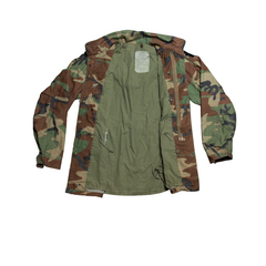 US Army M65 Field Combat Jacket M81 Woodland Camo MED - LONG [M65K]