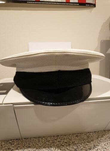 British Royal Navy White Officer Cap