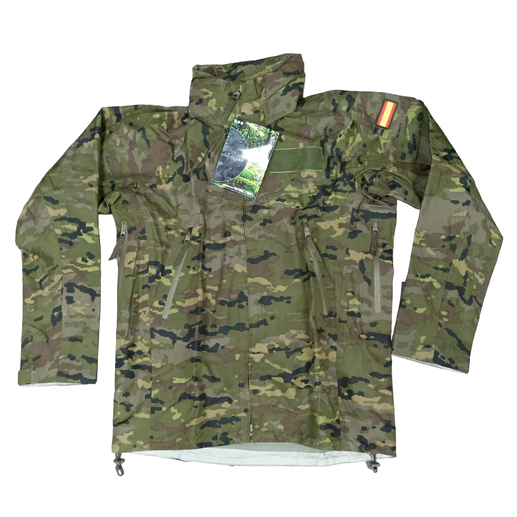 Spanish Army Pixel Camo Waterproof Storm Suit New