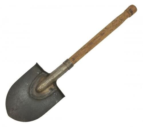 Romanian Army Shovel with Wooden Handle