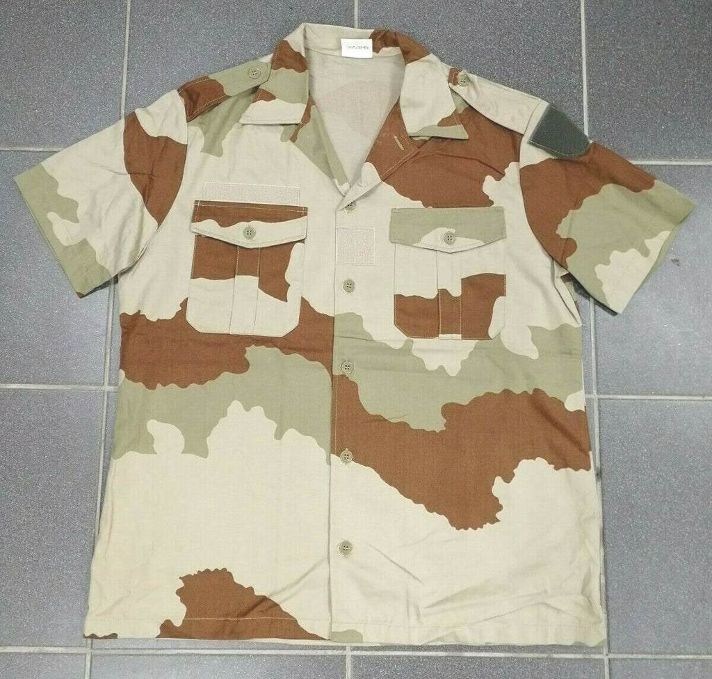 French Army Desert Shirt with shoulder epaulettes and chest pockets 