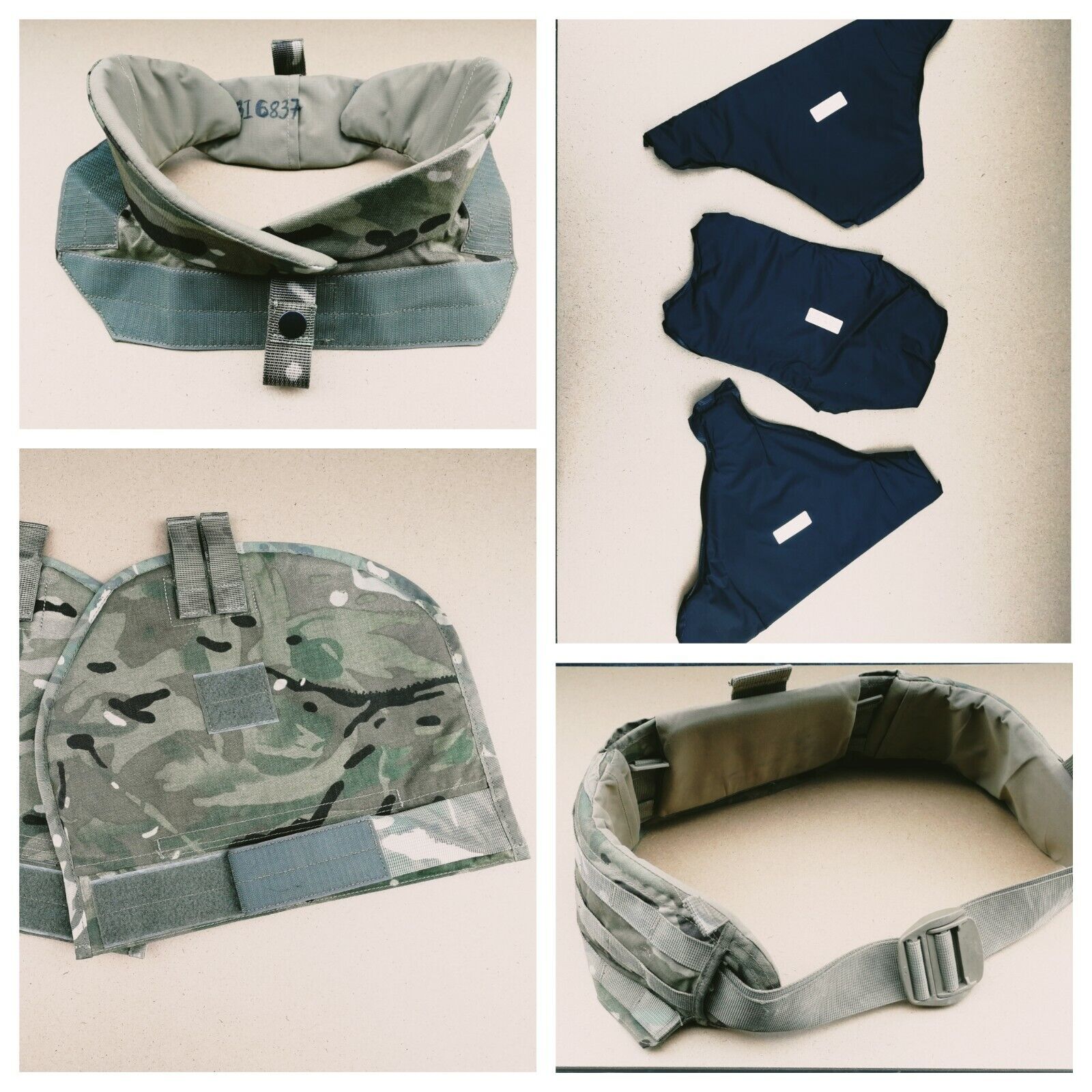 Assorted VIRTUS SSP MultiCam Tactical Body Armour Pieces - Full Range ...