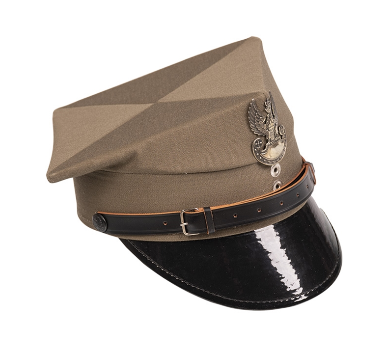 Polish Army Rogatywka Peaked Cap with badge