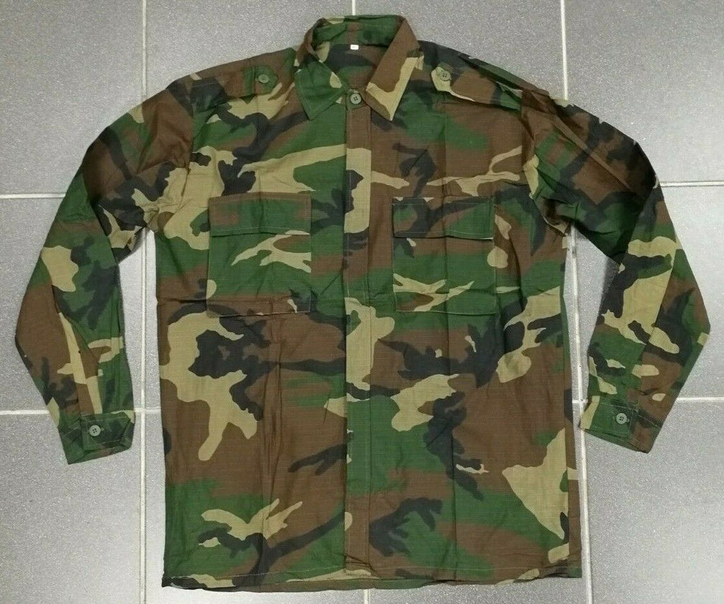 Croatian Army Ripstop Shirt with shoulder epaulettes and chest pockets 