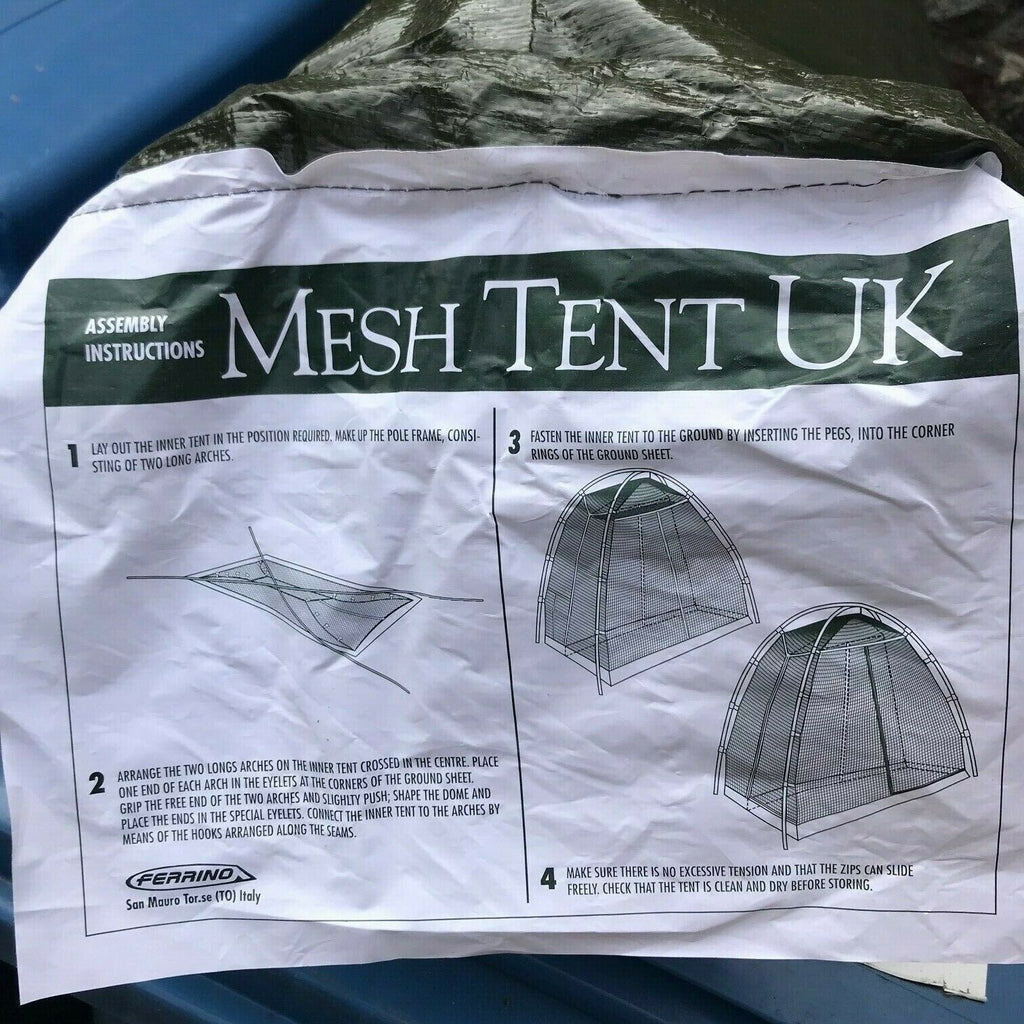 british army mosquito tent British Army 2-Man Mosquito Net Tent NEW + COMPLETE – Pools Surplus Stores