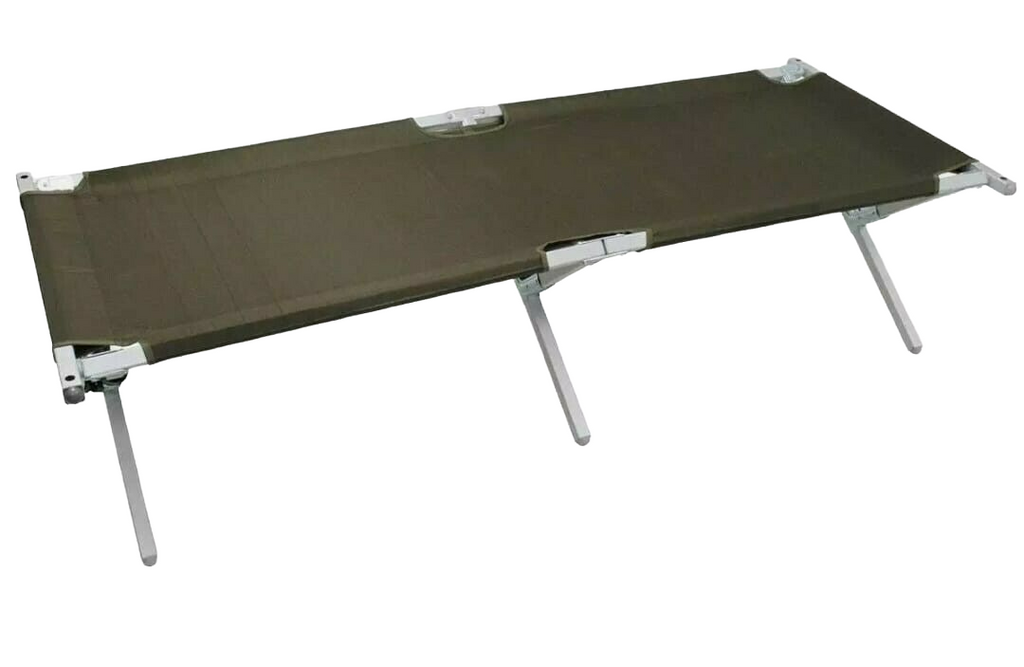 British Army Issue Camp Cot Folding Bed