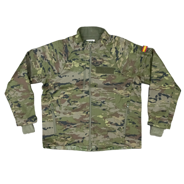 Spanish Army Pixel Camo Softshell Combat Jacket Polar Fleece