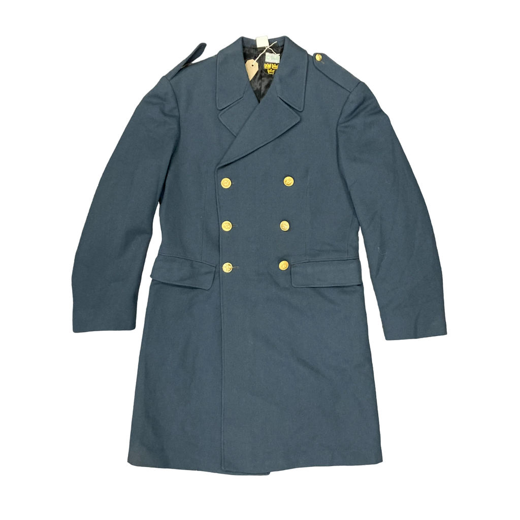 Swedish Army Navy Blue Overcoat C146 [JR167]