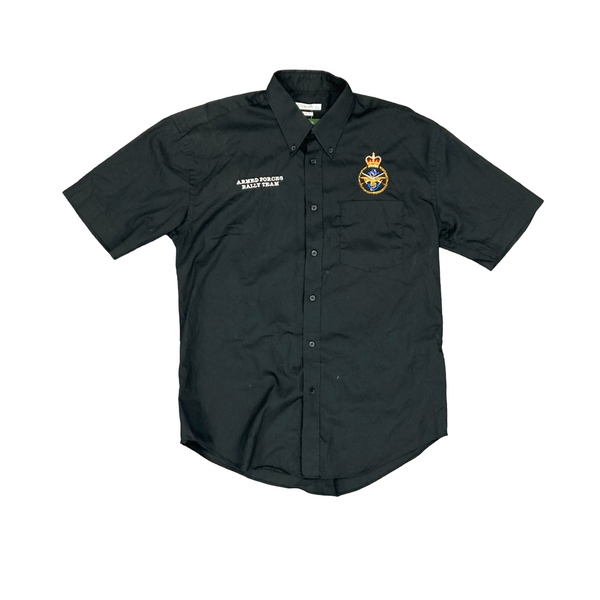 British Armed Forces Rally Team Black Button Down Shirt [JR143]