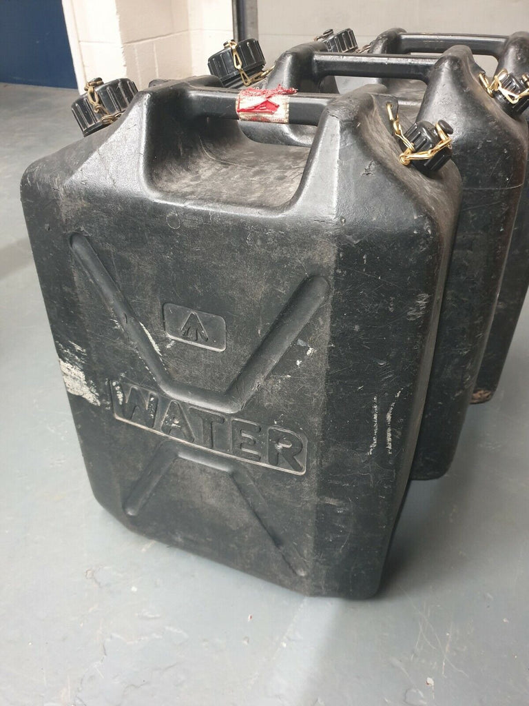 British Army Surplus Black Plastic Jerry Can / Water Carrier – Pools  Surplus Stores