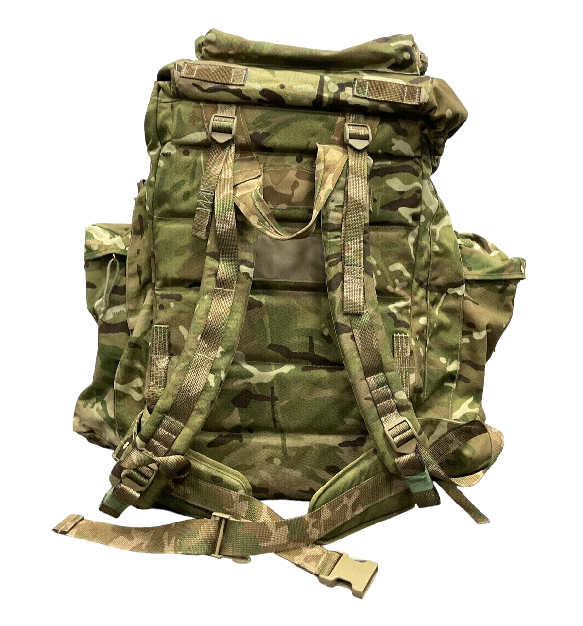 British Army MTP PLCE Long Back Bergen with Side Pouches 120 Litre ...