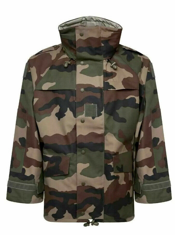 French Army CCE Goretex Camouflage Jacket with drawstrings and velcro cuffs