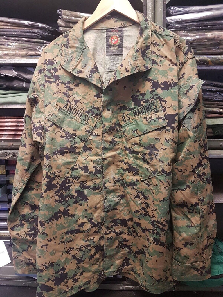 US Marines Woodland MARPAT Shirt with chest and arm pockets