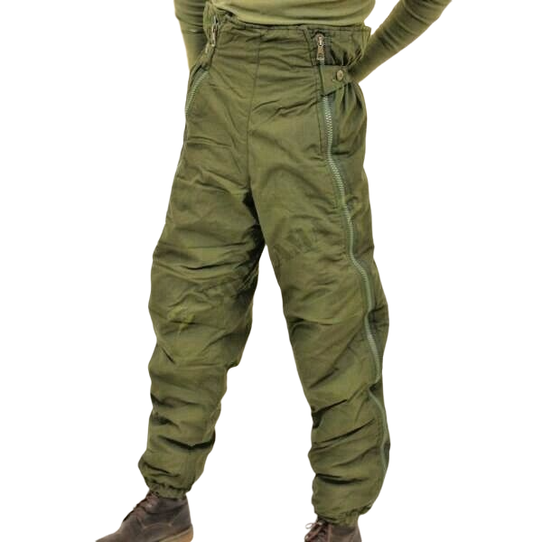 Swedish Army M90 Cold Weather Trousers with full length double zippers