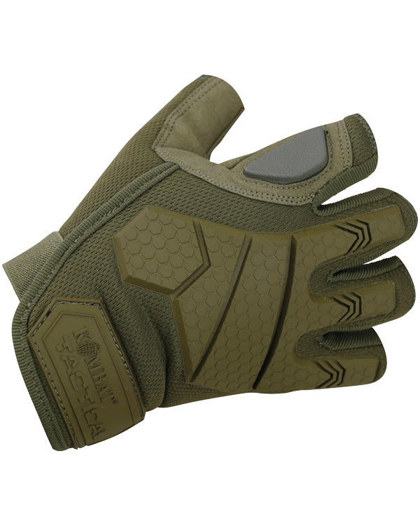 Coyote Kombat Alpha Fingerless Tactical Gloves with palm reinforcments