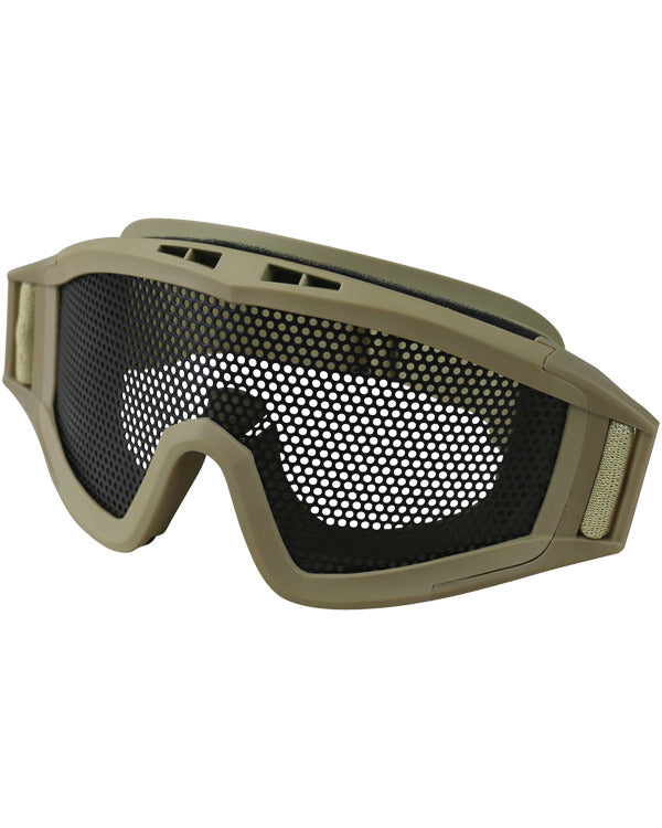Kombat Coyote Operators Mesh Goggles with adjustable elastic strap
