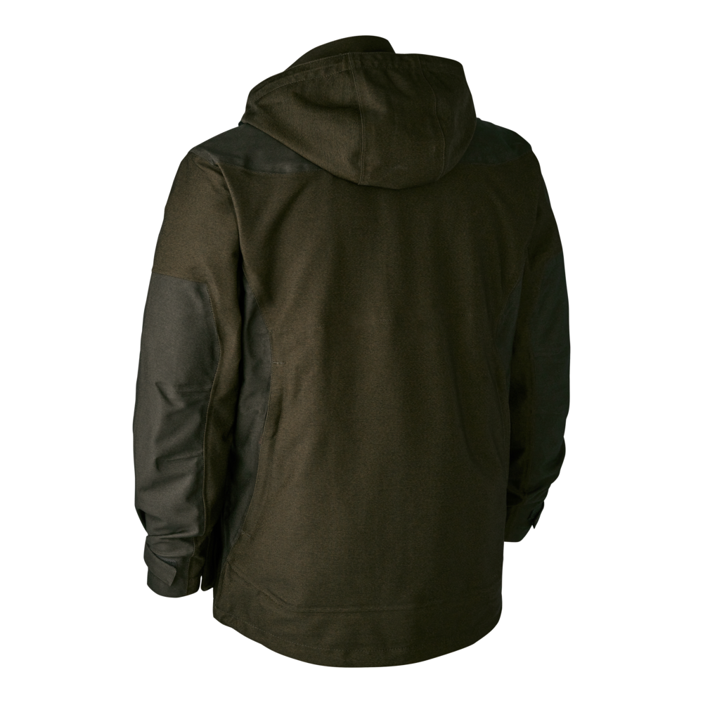 Olive Green Deerhunter Chasse Jacket with drawstrings and detachable hood