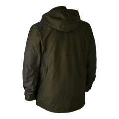 Olive Green Deerhunter Chasse Jacket with drawstrings and detachable hood
