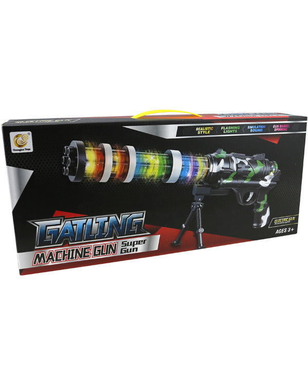 Gatling Toy Gun with flashing lights 