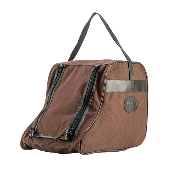 Jack Pyke Brown Canvas Walking Boot Bag with velcro and carrying handles