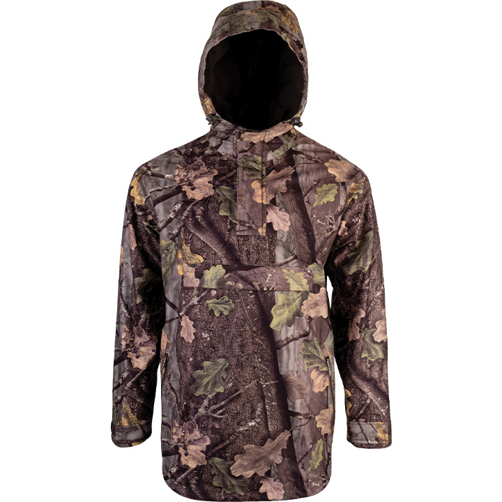 Jack Pyke RealTree Evo Galbraith Waterproof Smock with large front pocket and drawstring for hood