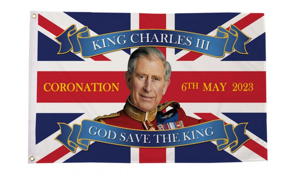 King Charles III Coronation (Style A) Flag (3ft x 2ft)