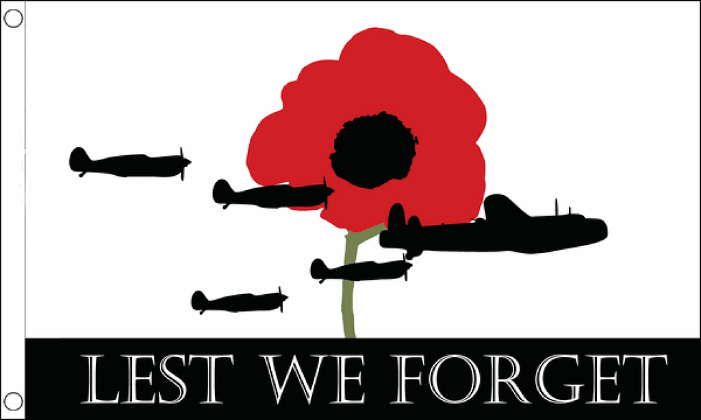 Lest We Forget (RAF) Flag